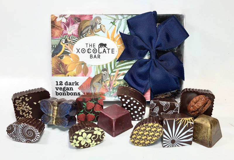 Vegan Organic. 12 Dark Chocolate Bonbons