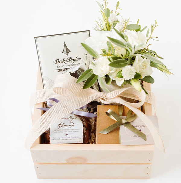 Chocolate Gift Box with Flowers