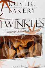 Close-up of Twinkles Holiday Cookies! Star-shaped cinnamon cookies.