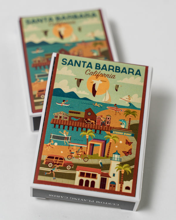 Santa Barbara Scene Playing Cards