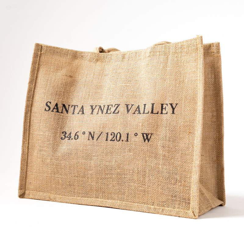 Santa Ynez Valley Coordinates Jute Tote