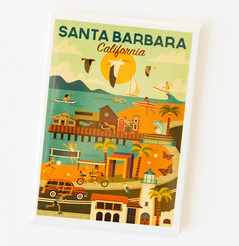 Santa Barbara Scene Magnet