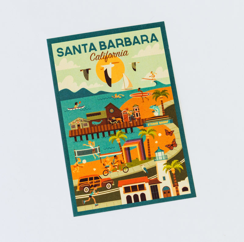 Santa Barbara Scene Sticker