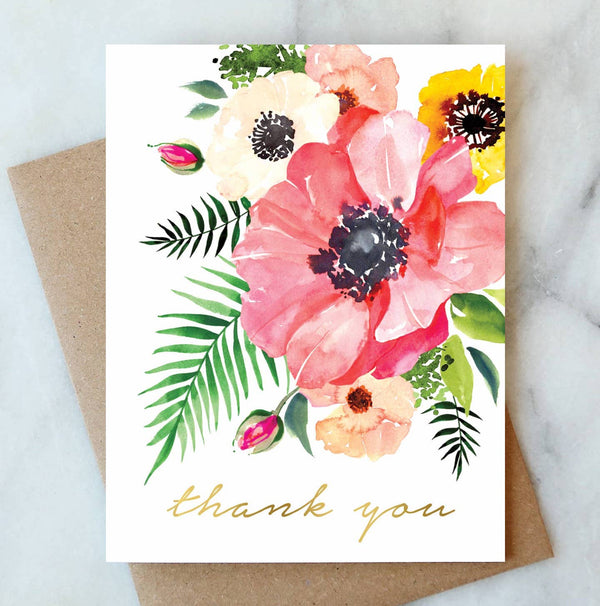 Thank You Blooms Note Card