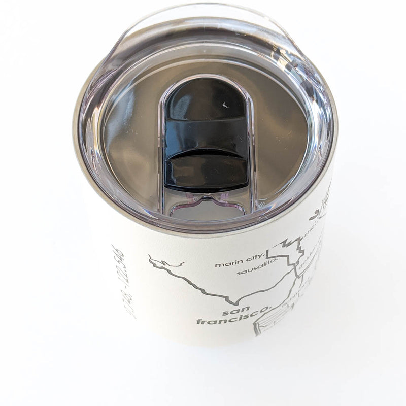 Map of the San Francisco Bay Area Insulated Wine Tumbler