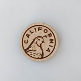 California Quail Wood Magnet