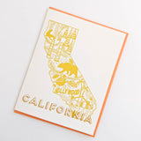 California Letterpress Card