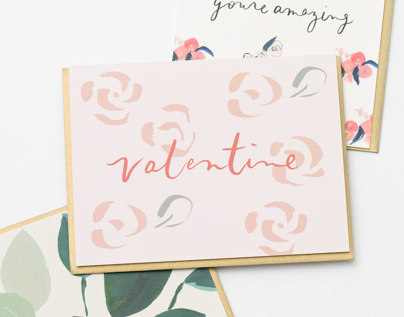 Valentine Roses Note Card