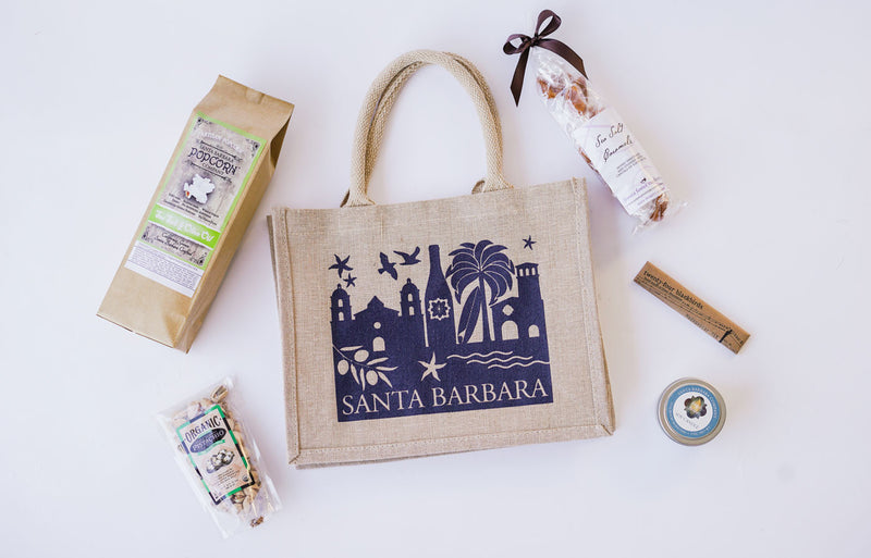 items with the santa barbara skyline tote for size reference