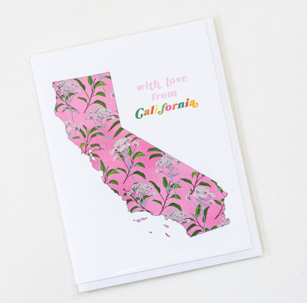 With Love from California Note Card